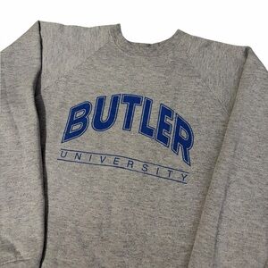 VTG Fruit Of The Loom Butler University Sweatshirt Adult 2XL Bulldogs 90s Gray